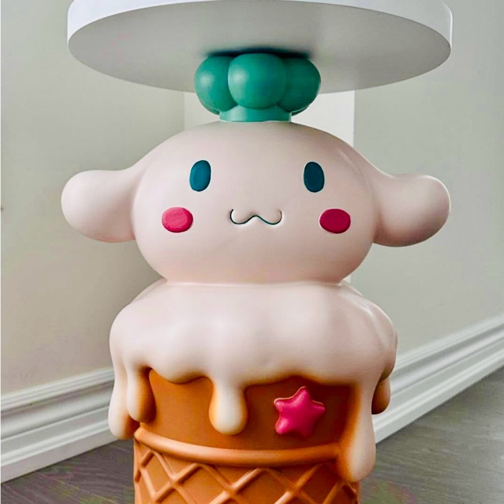 Adorable Ice Cream Cone Toy with Pink Accents